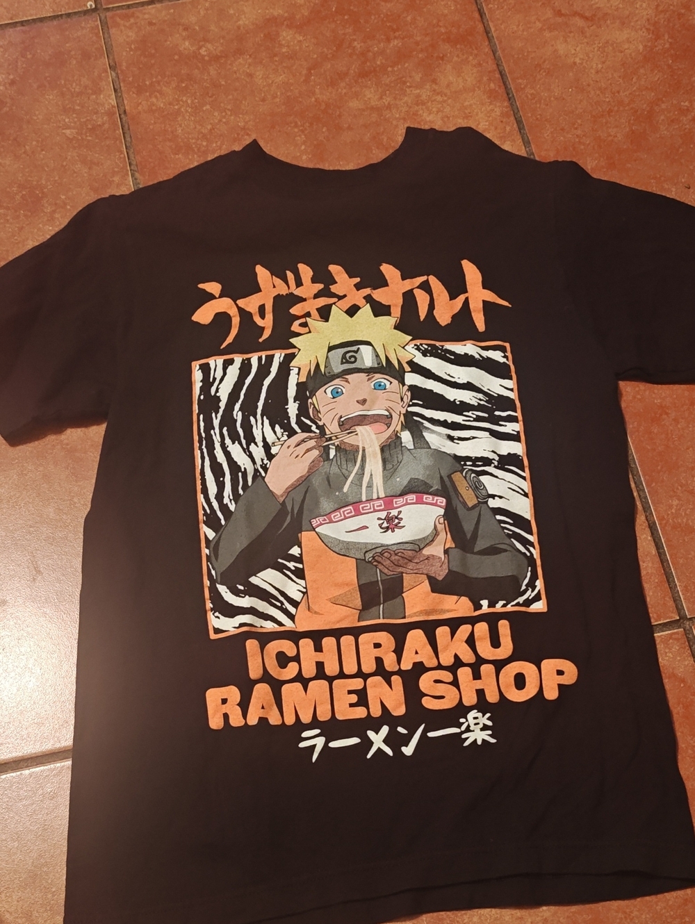 Ichiraku Ramen Shop Naruto Kids Graphic Tee - Black